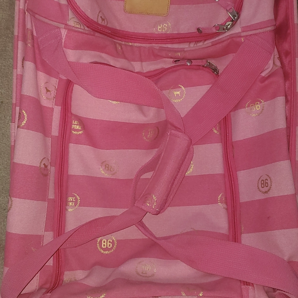 Victoria's secret pink luggage